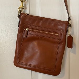 Brown Coach crossbody purse